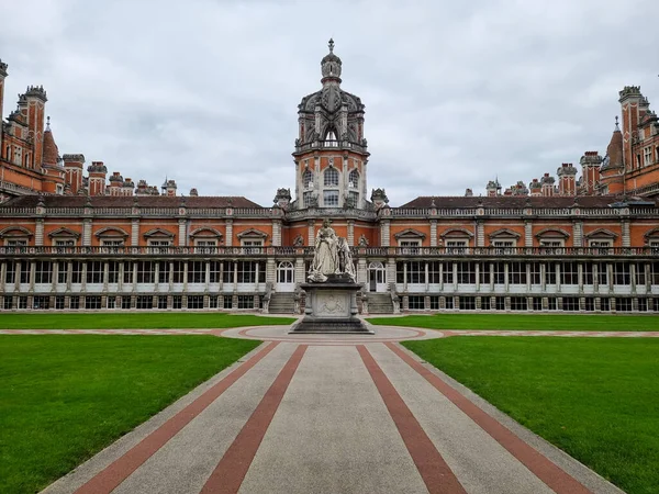 Cielo Nublado Sombrío Sobre Royal Holloway Universidad Londres Egham Reino — Foto de Stock