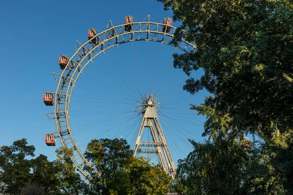 Giant Ferris Wheel Prater Park Vienna Austria — Stockfoto