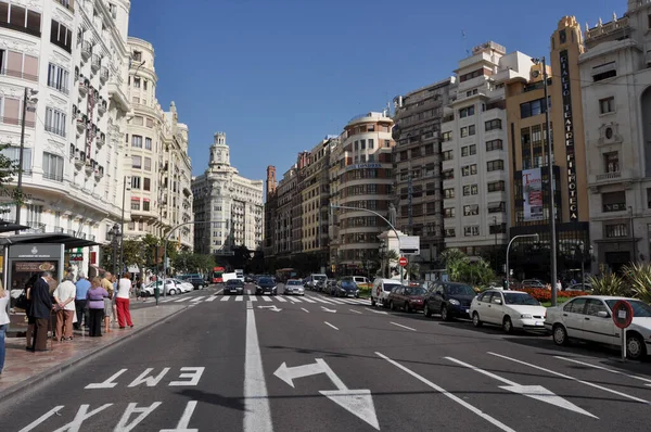 Valencia Spanje Okt 2009 Zicht Door Straten Van Valencia Spanje — Stockfoto