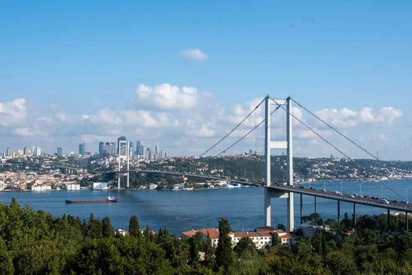 Aerial View July Martyrs Bridge Turkey — Fotografia de Stock