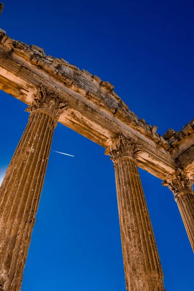 Low Angle Shot Famous Dougga Archaeological Site Tunisia — Stockfoto