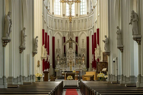 Vlijmen Pays Bas Nov 2021 Architecture Intérieure Église Catholique Saint — Photo