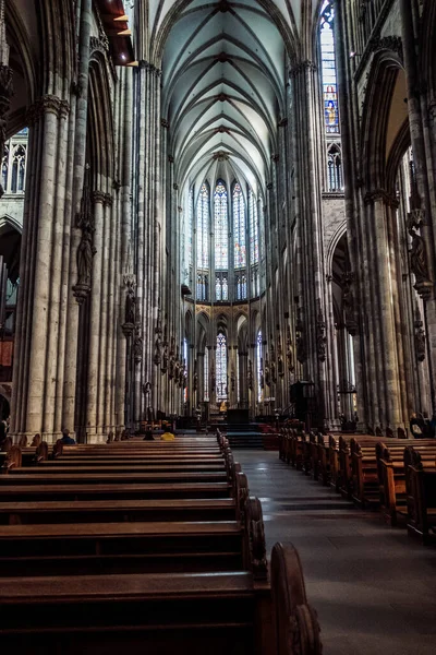 Cologne Γερμανια Οκτωβρίου 2019 Εσωτερικό Του Καθεδρικού Ναού Της Κολωνίας — Φωτογραφία Αρχείου