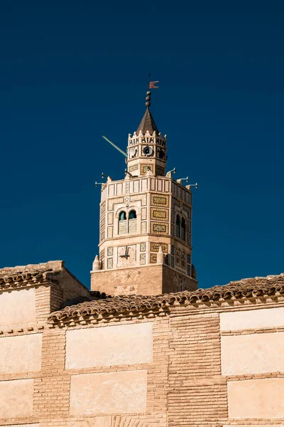 Low Angle Shot Great Mosque Testour Tunisia — Zdjęcie stockowe