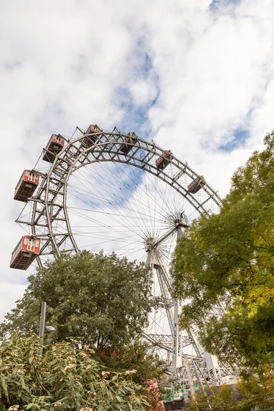 Giant Ferris Wheel Prater Park Vienna Austria — Stock Photo, Image