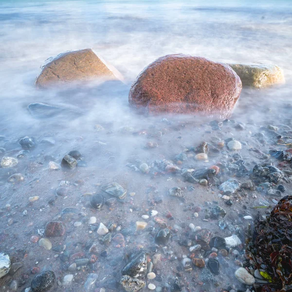 Beautiful Shot Some Rocks Sea Day — Stock Fotó