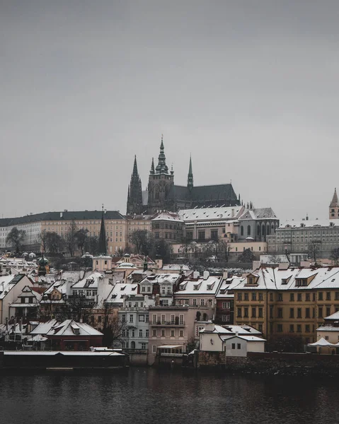 Scenic Shot Cityscape Prague Czech Republic Vltava River — Foto de Stock