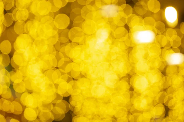 Ένα Θολό Κίτρινο Φόντο Bokeh Για Χριστούγεννα — Φωτογραφία Αρχείου