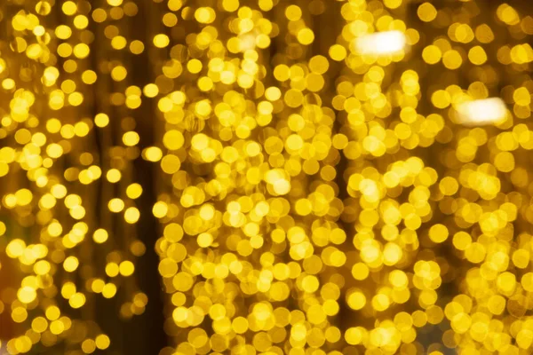 Blurred Yellow Bokeh Background Christmas — Zdjęcie stockowe