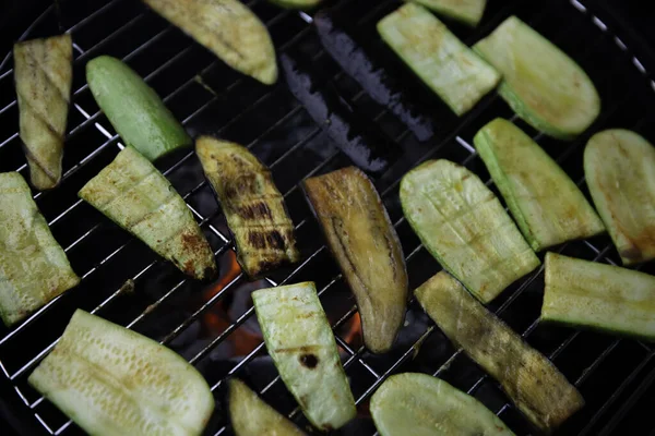 Closeup Vegetables Grill — Stock Fotó