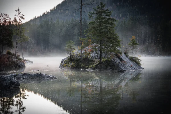 Scenic View Hintersee Magic Forest Village Ramsau Germany — Stockfoto