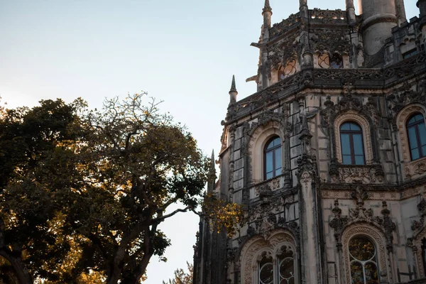 Palace Quinta Regaleira Clear Blue Sky Sintra — Foto Stock