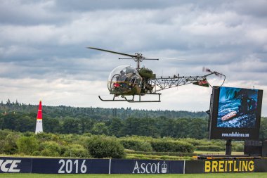 ASCOT, UNITED KINGDOM - Aug 26, 2016: The Red Bull Air Race in Ascot, UK clipart