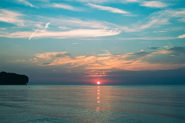 Красивий Захід Сонця Пляжі — стокове фото
