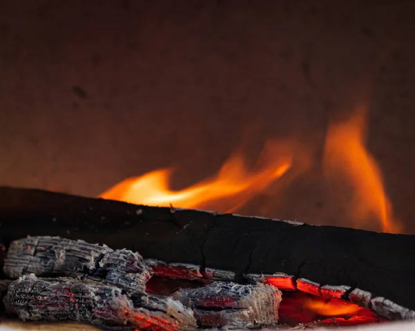Yakından Ateş Yakacak Odun — Stok fotoğraf