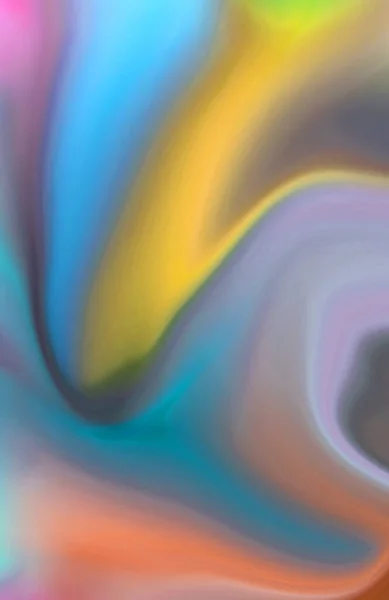 Вертикальна Ілюстрація Розмитими Барвистими Хвилями — стокове фото