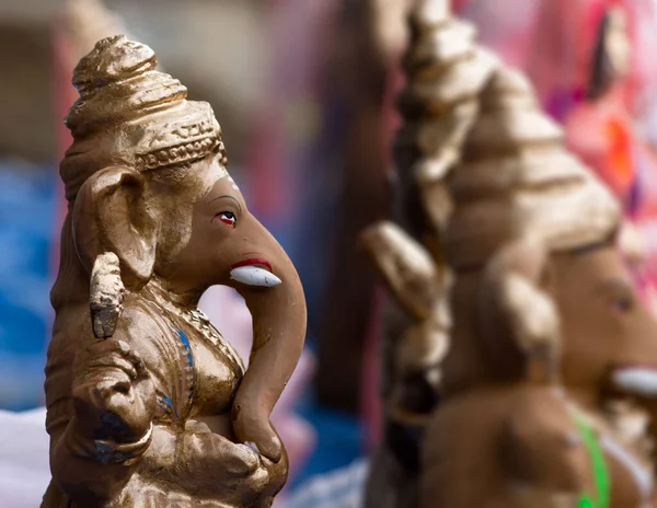 Close Escultura Ganesha Loja Lembranças Indiana — Fotografia de Stock