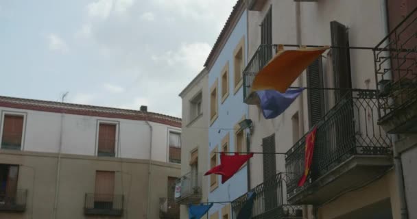 Barselona Şehrinin Sokak Manzarası — Stok video