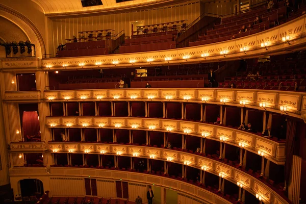 Vienna Ausztria 2021 Október Bécsi Állami Operaház Belseje — Stock Fotó