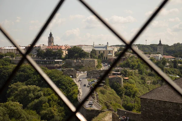 Ein Schöner Blick Auf Die Historische Altstadt Von Kamjanez Podilskyj — Stockfoto