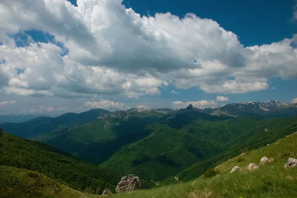 Une Belle Vue Sur Les Montagnes Les Champs — Photo