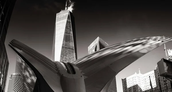 New York Şehri Rli Devletler Ocak 2020 Arka Planda Oculus — Stok fotoğraf