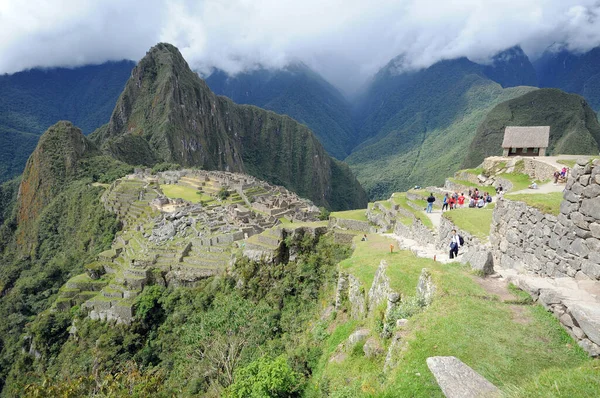 Αρχαία Πόλη Των Ίνκας Machu Picchu Στο Περού — Φωτογραφία Αρχείου