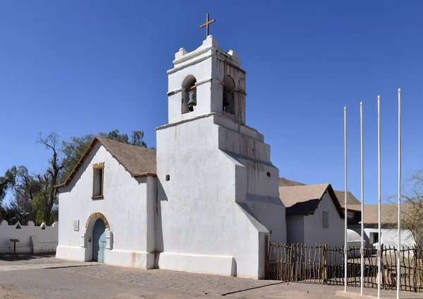 Kuzey Şili Deki San Pedro Atacama Kilisesi Nin Dış Görünüşü — Stok fotoğraf