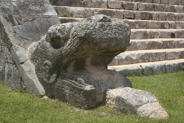 Een Opname Van Maya Ruïnes Chichen Itza Mexico — Stockfoto