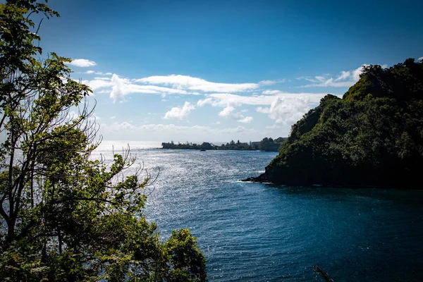 Krásná Tropická Cesta Pobřeží Hany Maui — Stock fotografie
