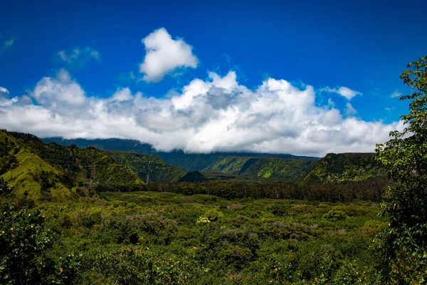 Beautiful Tropical Road Hana Green Mountains Maui — Stok fotoğraf
