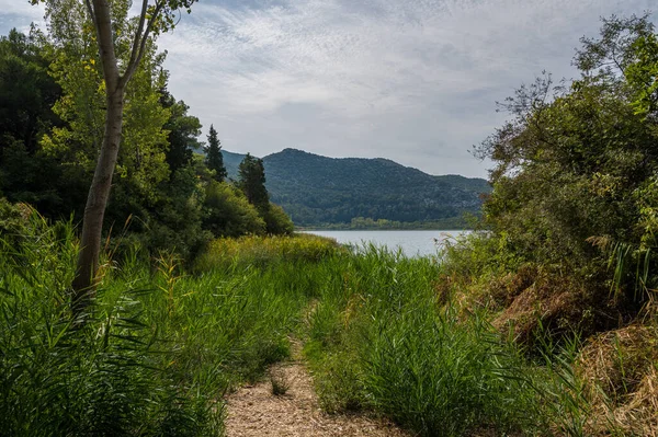 Natural Landscape Bacina Lakes Croatia — Fotografia de Stock