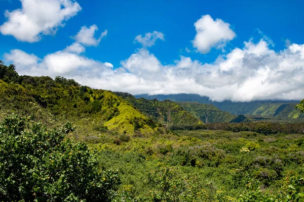 Beautiful Tropical Road Hana Green Mountai Maui — Stok fotoğraf