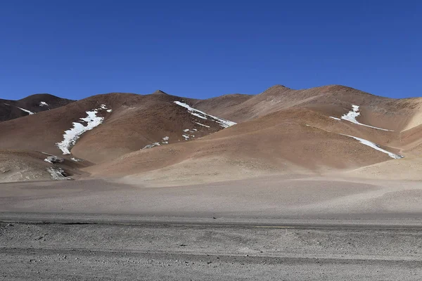 Una Vista Panorámica Las Colinas Secas Zona Desierta Atacama Norte —  Fotos de Stock
