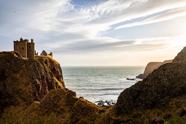 Замок Данноттар Побережье Северного Моря Шотландии Великобритания — стоковое фото