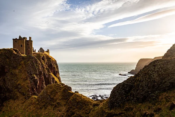 Château Dunnottar Sur Côte Mer Nord Écosse Royaume Uni — Photo