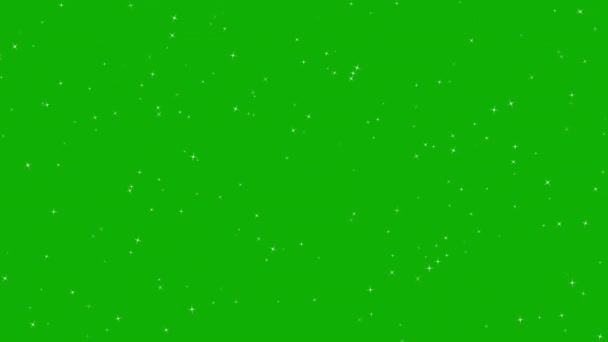 Светло Зеленый Желтый Векторный Узор Звездами — стоковое видео
