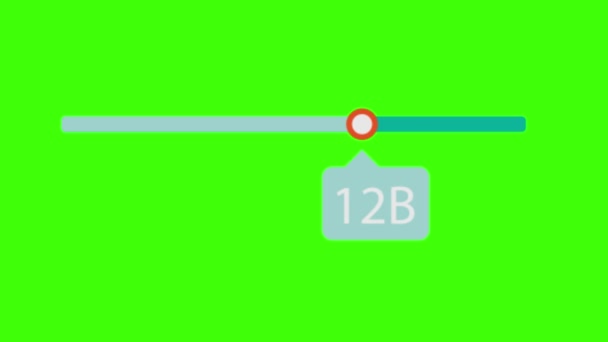 Animación Pantalla Verde Barra Memoria Del Ordenador Para Vfx — Vídeo de stock