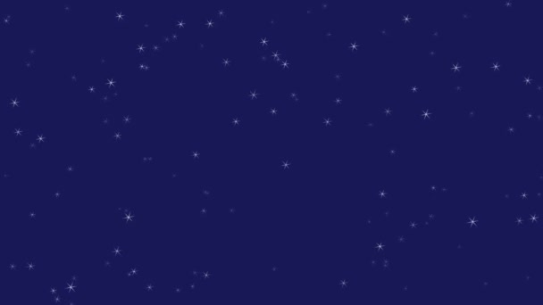 Night Sky Stars Animation Design Concept — Stock Video