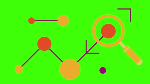 Infografías Por Computadora Animación Pantalla Verde Para Vfx — Vídeo de stock