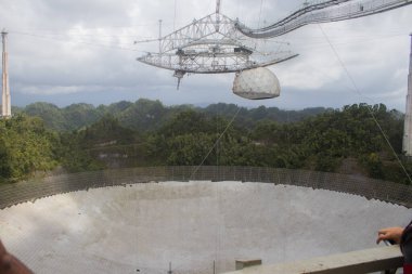 The iconic Arecibo Observatory before it collapse in Puerto Rico clipart