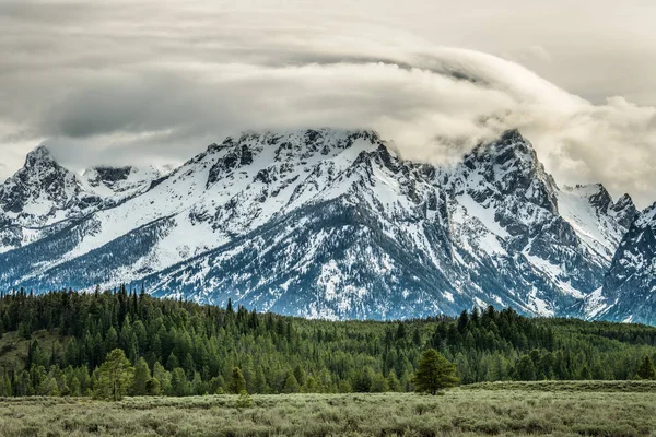 Wyoming Deki Karlı Dağlar Grand Teton Ulusal Parkı — Stok fotoğraf