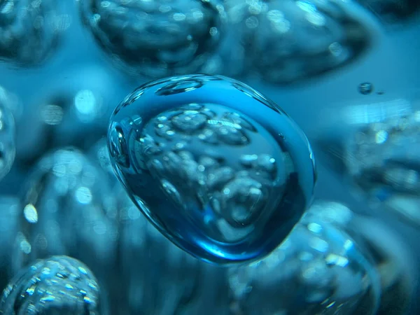 Closeup Shot Air Bubbles Water — Zdjęcie stockowe