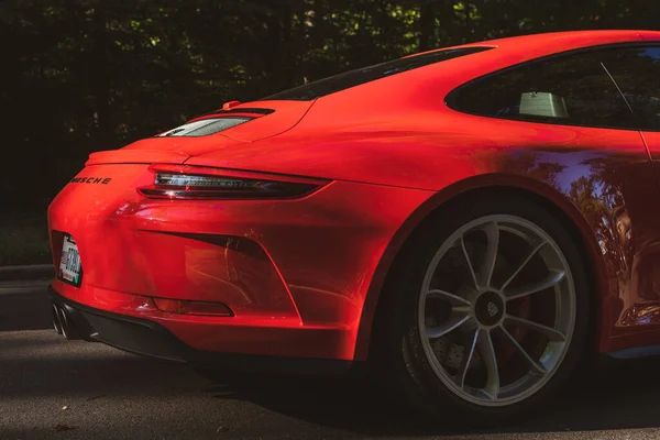 Cincinnati Spojené Státy 2021 Obrázek Auta Porsche Autosalonu Cincinnati Ohiu — Stock fotografie