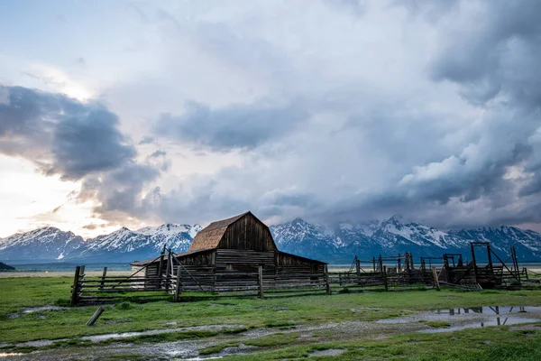 Wooden Building Grand Teton National Park Jenny Usa — Stockfoto