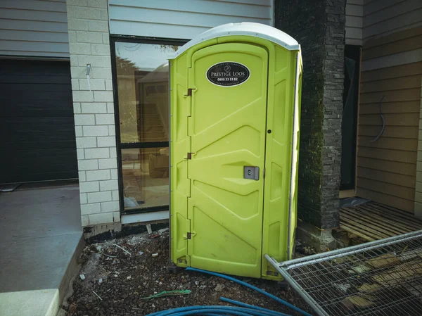 Auckland New Zealand Oct 2021 Closeup Portable Toilet Front Modern — Stock Photo, Image