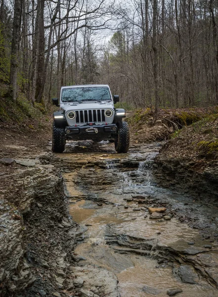 Stanton Stati Uniti Aprile 2021 Colpo Verticale Una Jeep Wrangler — Foto Stock