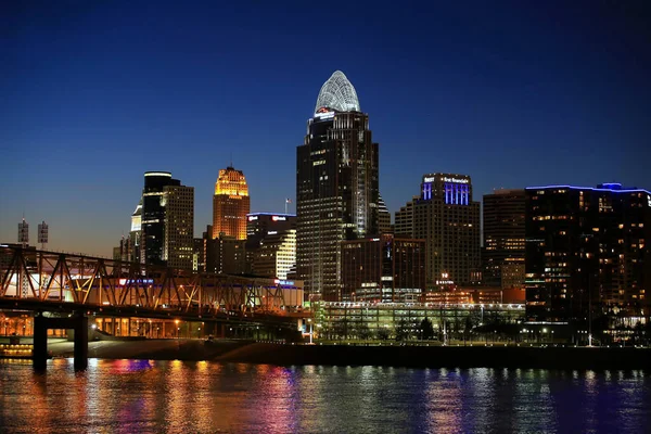 Cincinnati United States Oct 2014 Utsikten Över Cincinnati Skyline Över — Stockfoto