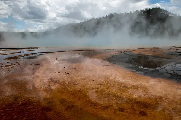 Gêiser Parque Nacional Wyoming Yellowstone — Fotografia de Stock