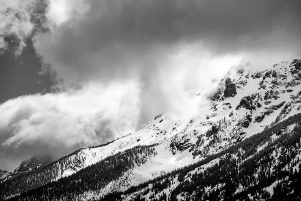 Śnieżne Góry Wyoming Park Narodowy Grand Teton — Zdjęcie stockowe